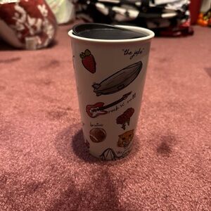 Starbucks Illustrated Travel Mug with Black Lid